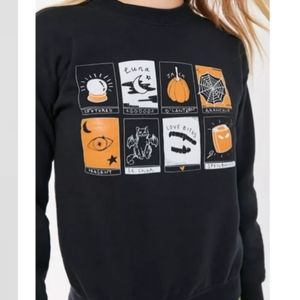 Halloween Tarot Card Shrunken Sweatshirt